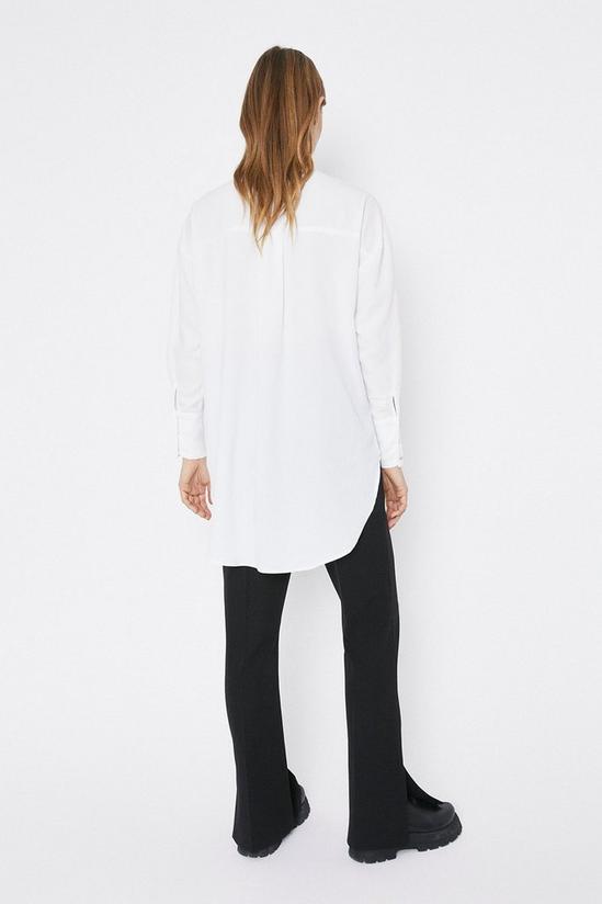 Warehouse Tie Front Oversized Shirt 3