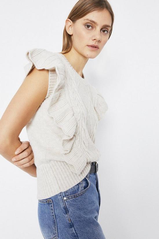 Warehouse Cable Frill Knitted Tank 2
