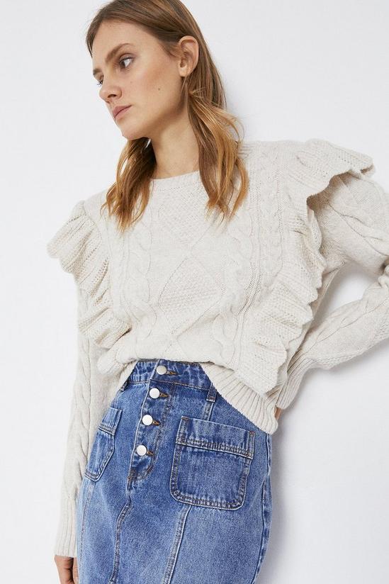 Warehouse Cable Frill Jumper 2