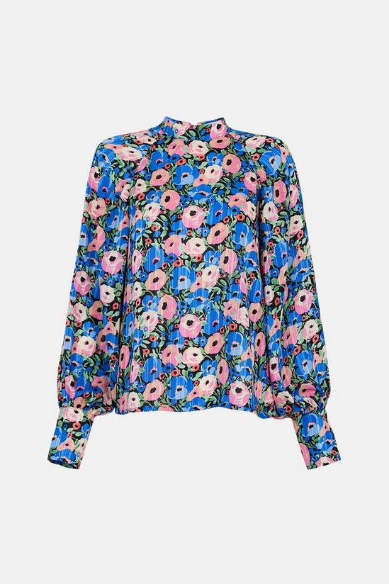 Warehouse Bold Floral Big Sleeve Top 4