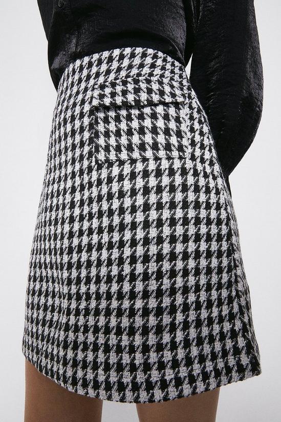 Warehouse Dogstooth Patch Pocket Pelmet Skirt 2