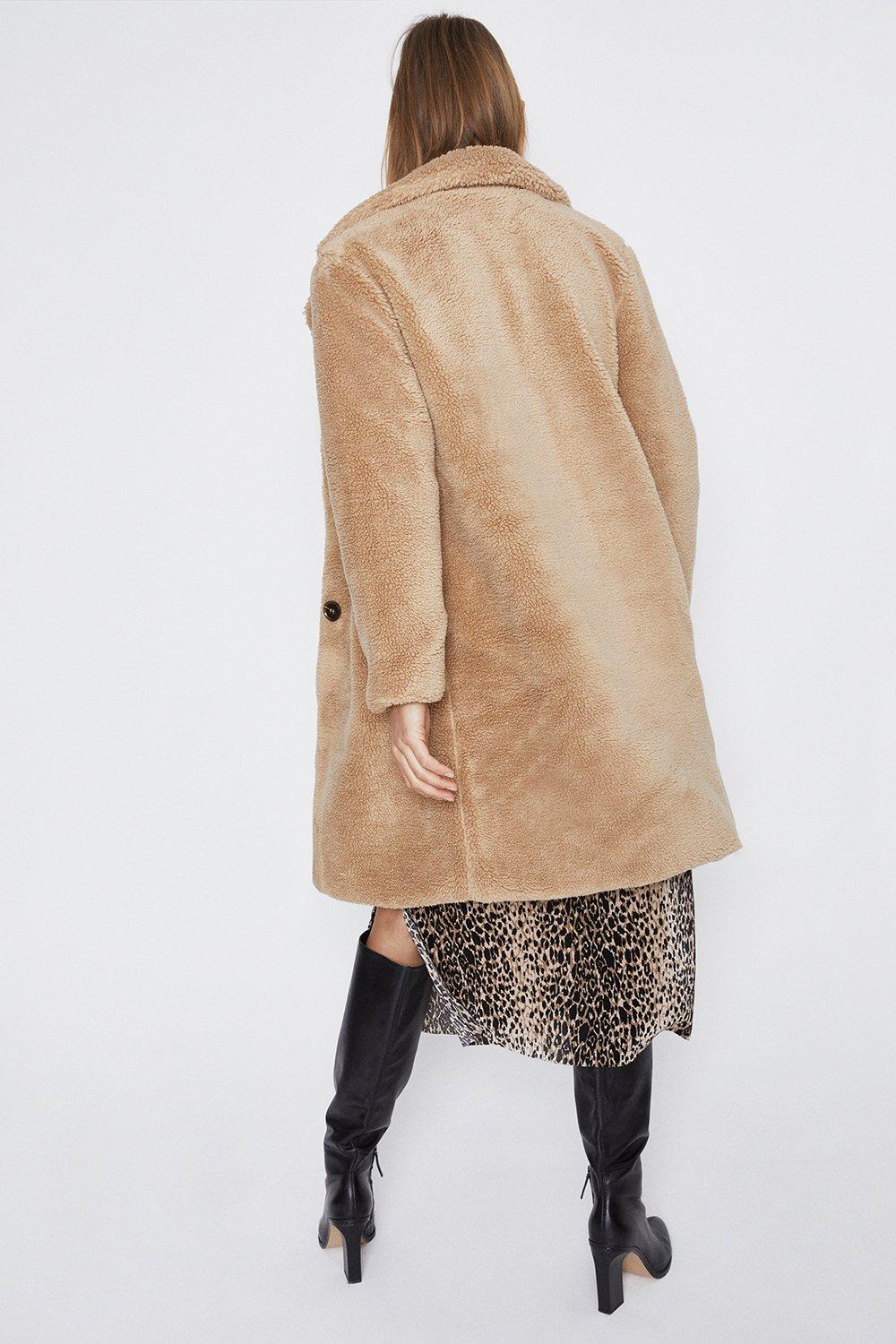 Warehouse long teddy on sale coat