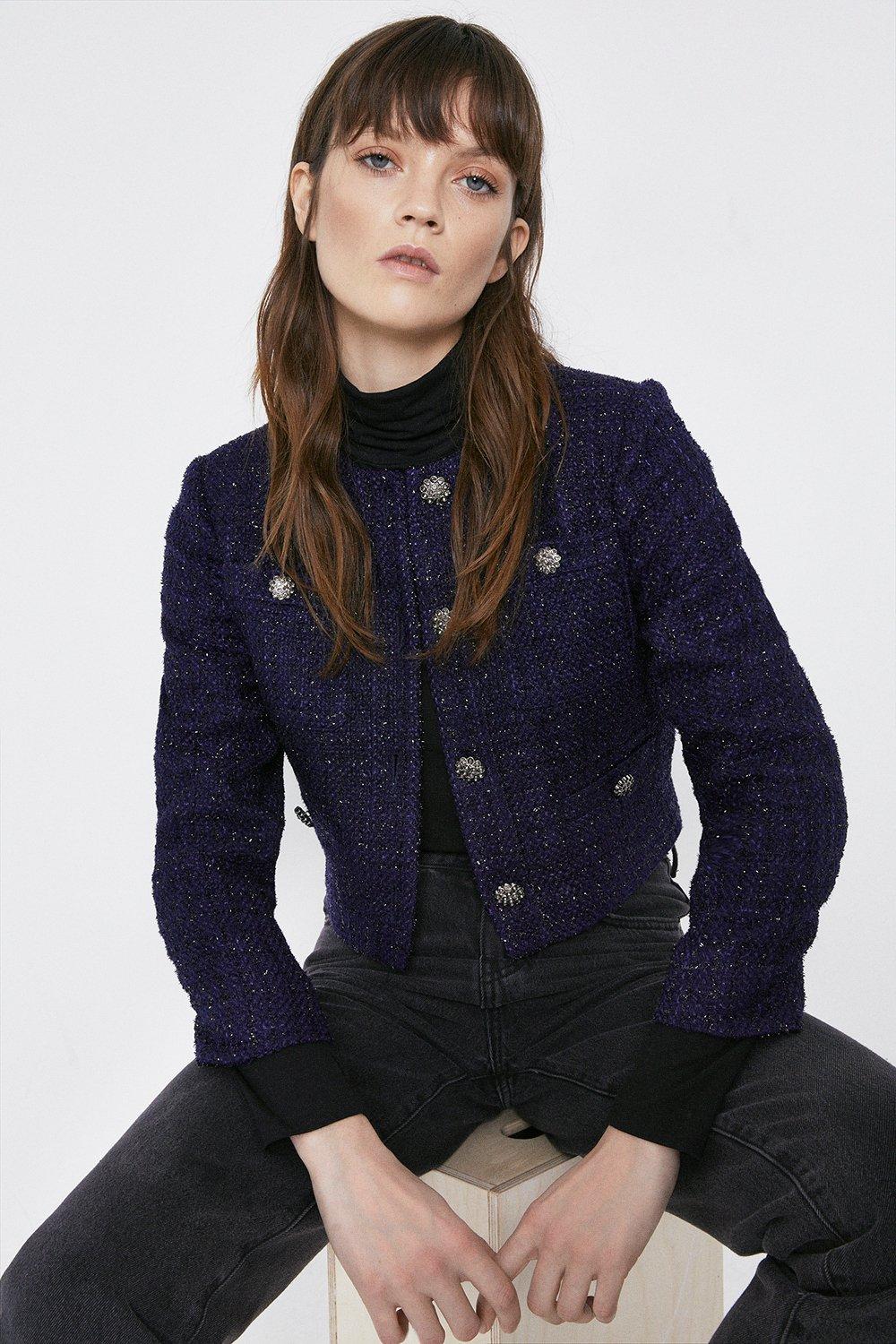 Warehouse 2025 tweed jacket