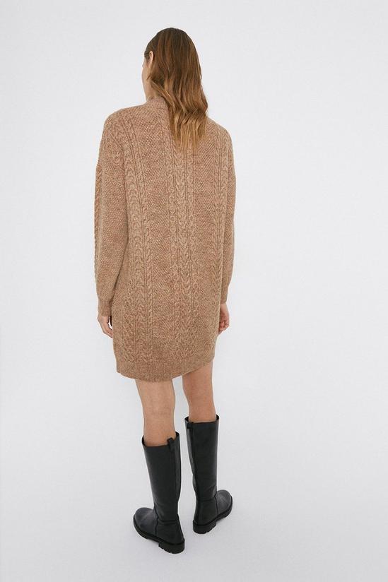 Warehouse Cable Premium Wool Blend Knit Dress 3