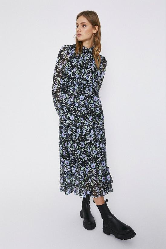 Warehouse Tiered Midaxi Floral Dress 1