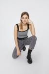 Warehouse Geo Jacquard Knitted Cropped Vest thumbnail 2