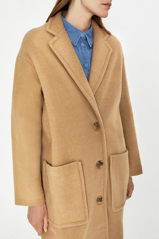 Warehouse Patch Pocket Single Breasted Coat 2
