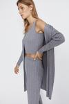 Warehouse Ribbed Knitted 3 Pieces Loungewear Set thumbnail 1