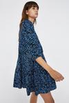 Warehouse Floral Tiered Puff Sleeve Mini Dress thumbnail 1