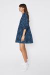 Warehouse Floral Tiered Puff Sleeve Mini Dress thumbnail 2