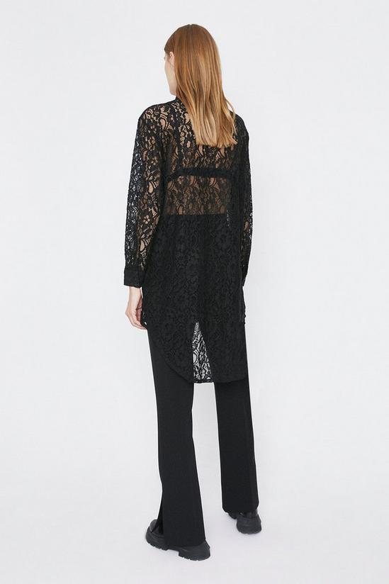 Warehouse All Over Lace Long Shirt 3