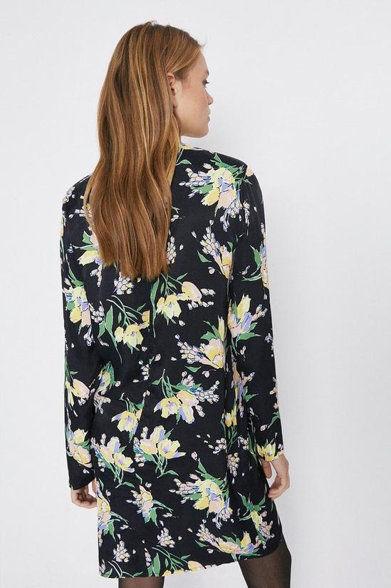 Warehouse Floral Bold Sholder Mini Dress 3