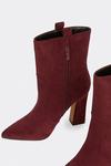 Warehouse Suedette Mid Calf Heeled Boot thumbnail 2