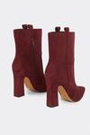 Warehouse Suedette Mid Calf Heeled Boot thumbnail 3