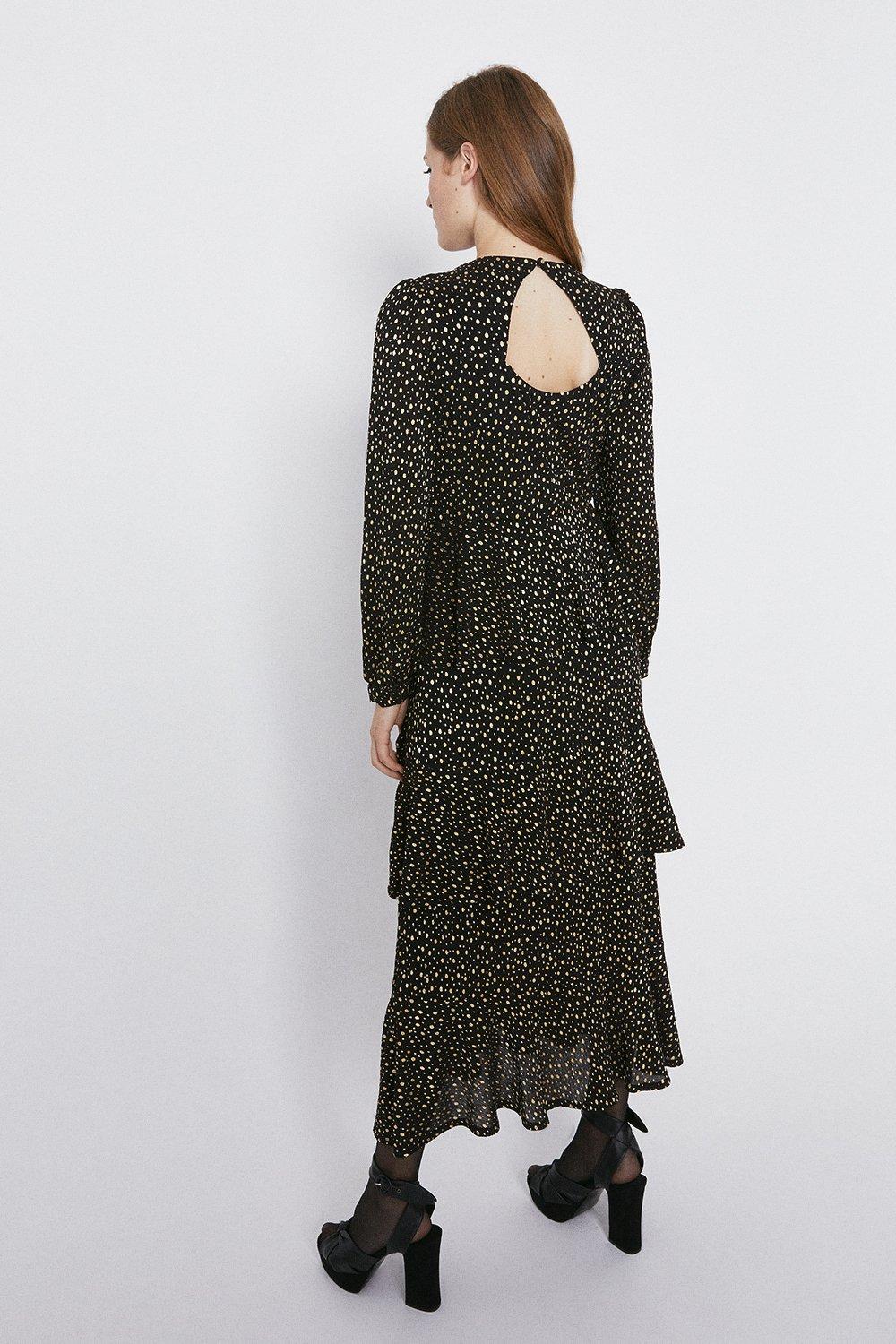 Warehouse polka best sale dot midi dress