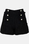 Warehouse Tweed Button Detail Tailored Shorts thumbnail 4