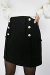 Warehouse Tweed Button Detail Mini Skirt thumbnail 2