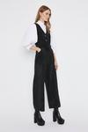 Warehouse Cord Belted Button Front Jumpsuit thumbnail 1