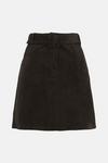 Warehouse Cord Belted Mini Skirt thumbnail 4
