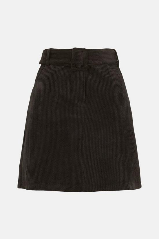 Warehouse Cord Belted Mini Skirt 4