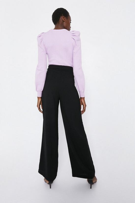 Warehouse Wide Leg Crepe Tailored Trouser 3