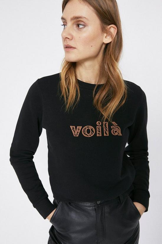 Warehouse Voila Animal Embroidered Sweatshirt 2