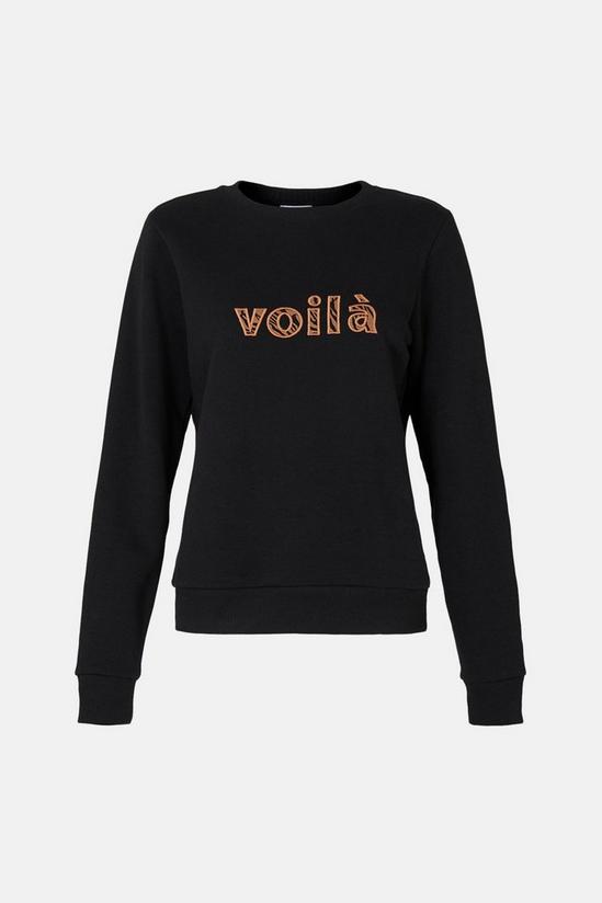 Warehouse Voila Animal Embroidered Sweatshirt 4