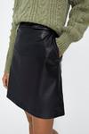 Warehouse Faux Leather Seamed Pelmet Skirt thumbnail 2