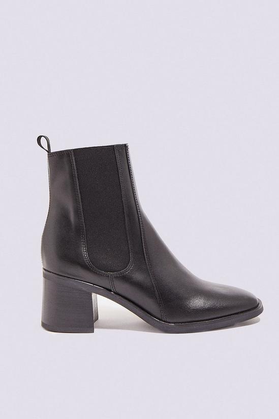 Warehouse Leather Pull On Ankle Boot 1