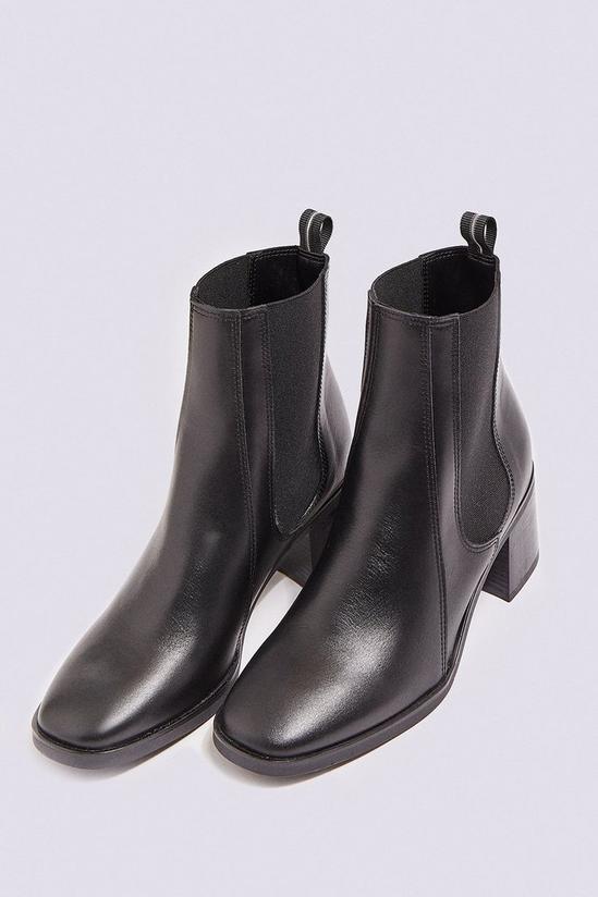 Warehouse Leather Pull On Ankle Boot 2