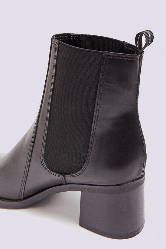 Warehouse Leather Pull On Ankle Boot 3