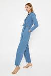 Warehouse Puff Sleeve Belted Jumpsuit thumbnail 1