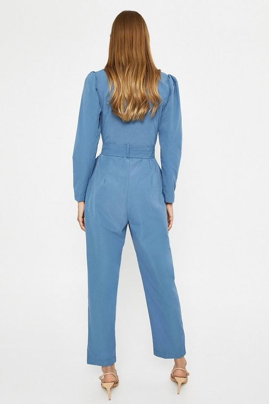 Warehouse Puff Sleeve Belted Jumpsuit 3