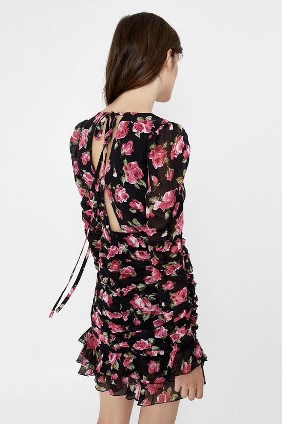 Warehouse Floral Ruched Detail Dress 3