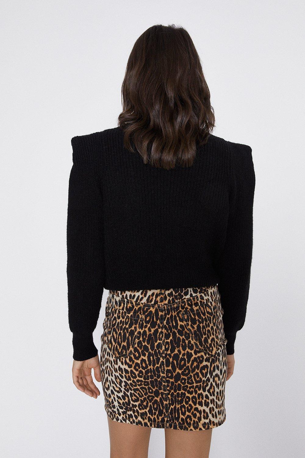 Leopard print outlet mini skirt 6.5