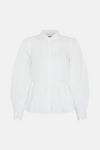 Warehouse Embroidered Collar Tiered Shirt thumbnail 4
