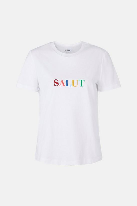 Warehouse Salut Embroidered T-Shirt 4
