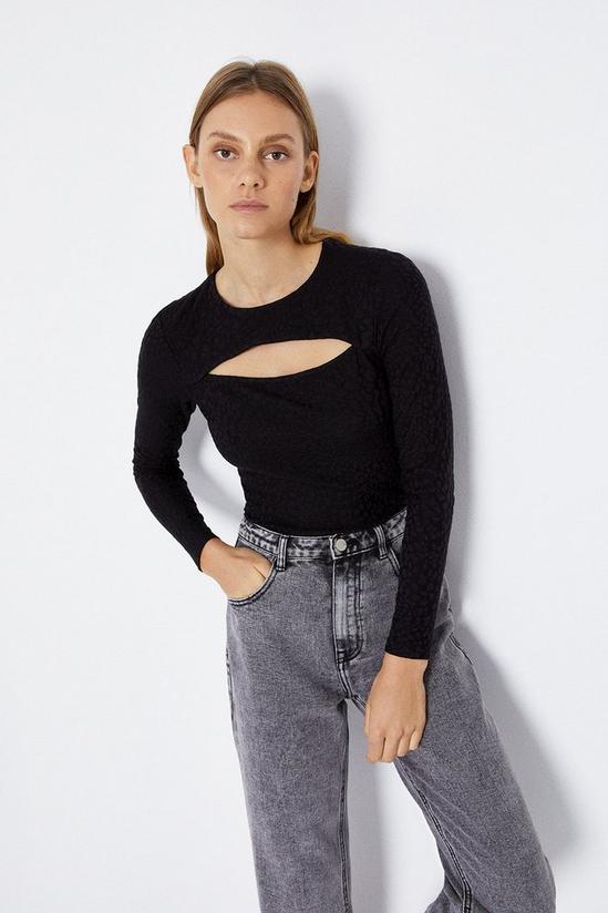 Warehouse Textured Animal Cut Out Top 1