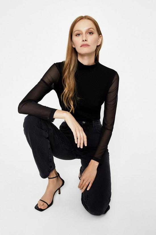 Warehouse Funnel Neck Sleeve Top 1
