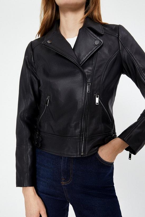 Warehouse Real Leather Biker 3