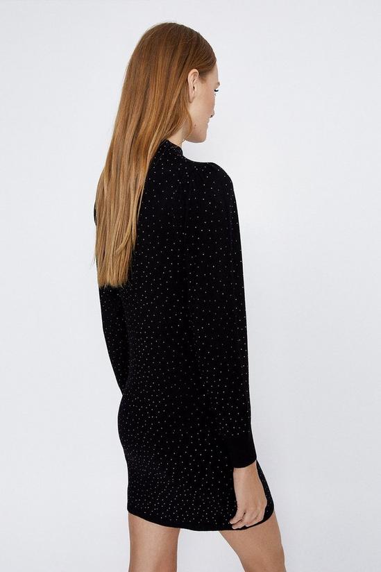 Warehouse Sparkle Knitted Dress 3