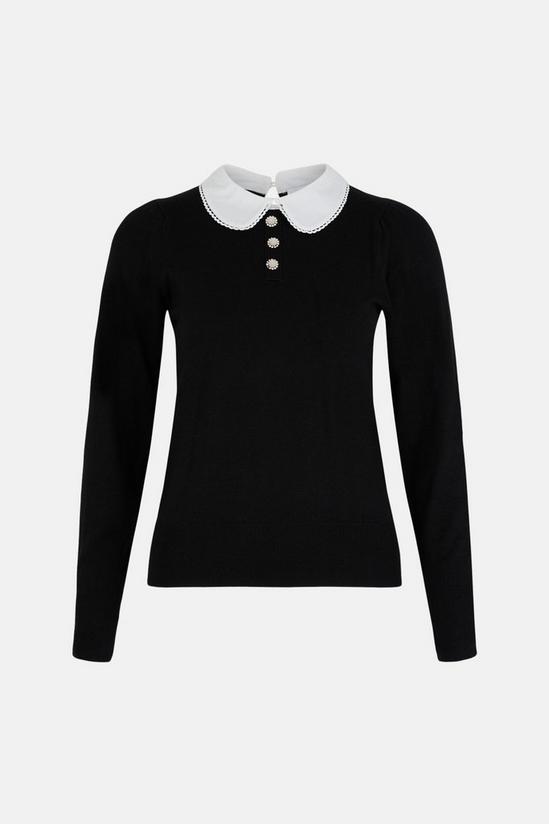 Warehouse Collar And Pearl Button Jumper 5