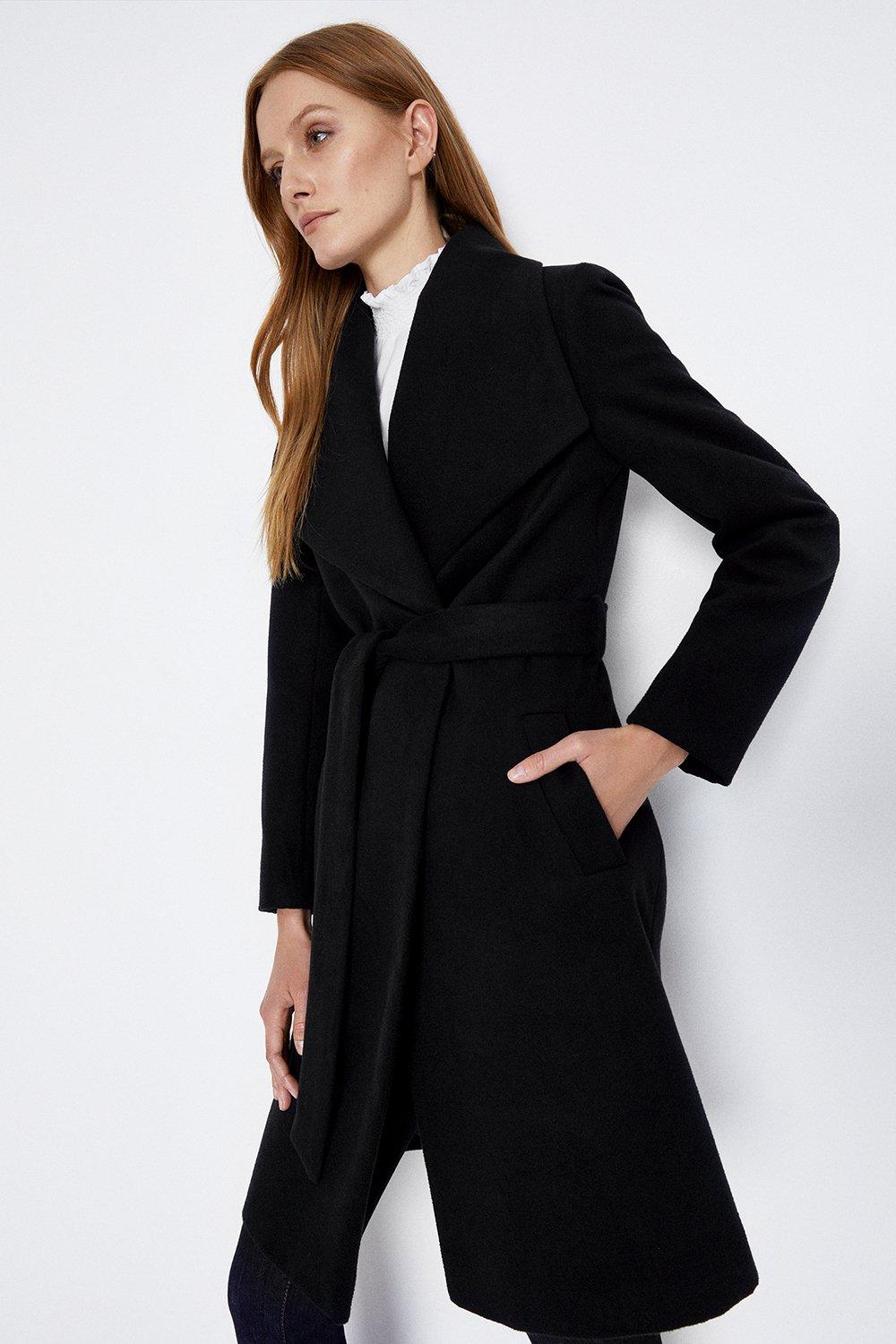 Black deals wrap coat