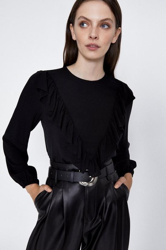 Warehouse Frill Front Detail Top 1