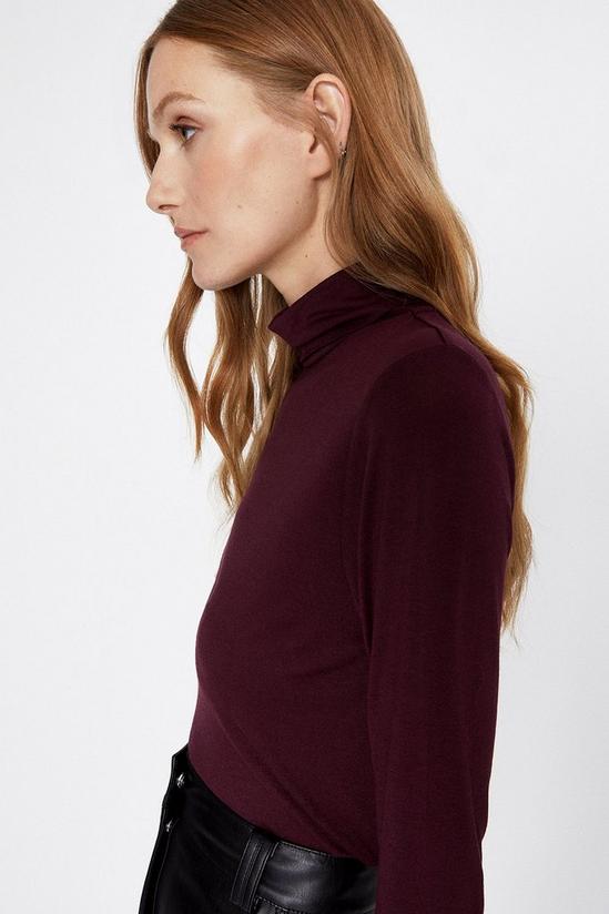 Warehouse Long Sleeve Roll Neck Top 2