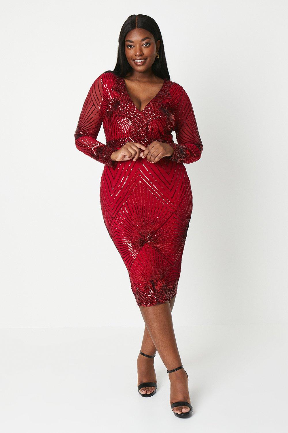 Womens Plus Size Dresses Sequin Dresses | Warehouse