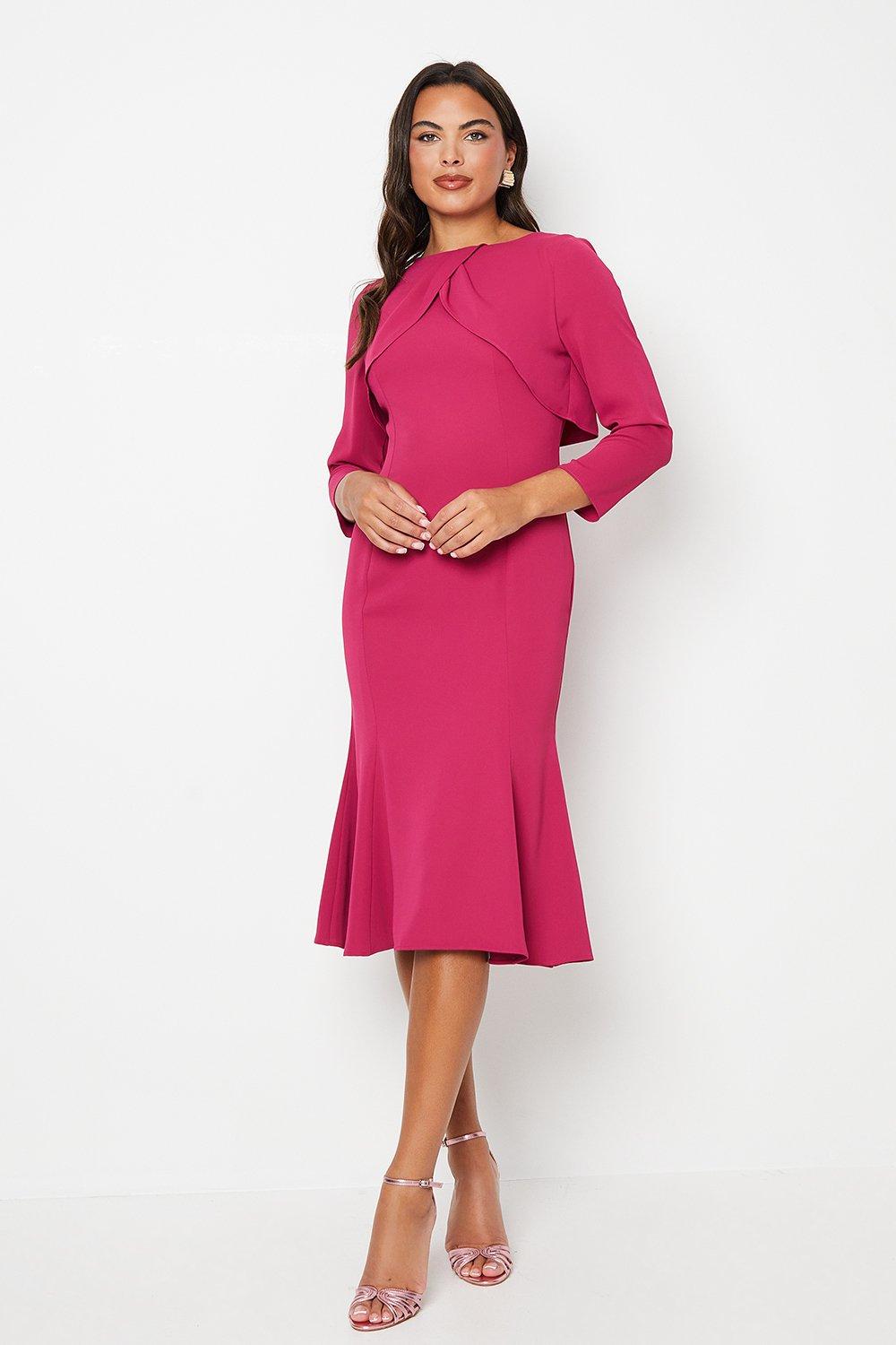 Dresses | Tulip Bodice Long Sleeve Midi Dress | Coast