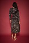 Dorothy Perkins Petite Velvet Sequin Wrap Midi Dress thumbnail 3