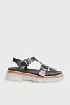 Warehouse Real Leather Transparent Sole Chunky Sandal thumbnail 1