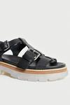 Warehouse Real Leather Transparent Sole Chunky Sandal thumbnail 4